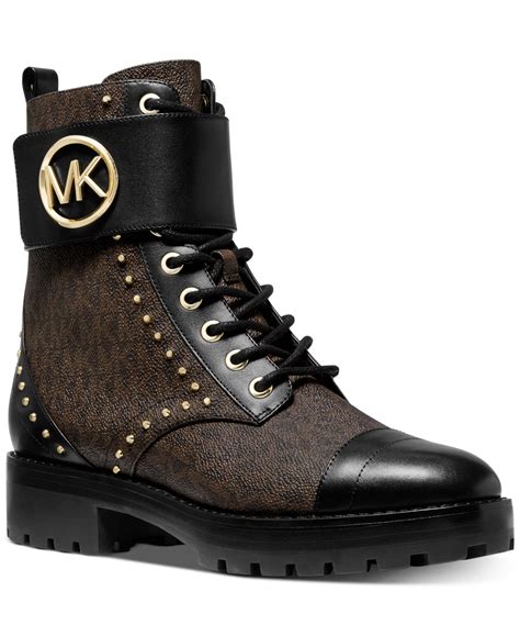 michael kors black and brown boots|Michael Kors kara bootie.